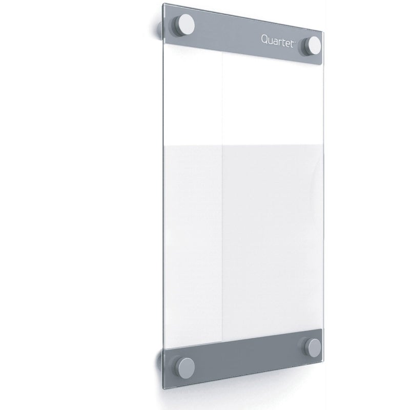Quartet Glass Whiteboard, Magnetic Dry Erase Board, 11" x 17", with Customizable Templates, White Dry Erase Surface, Infinity (GI1117) - Image 1